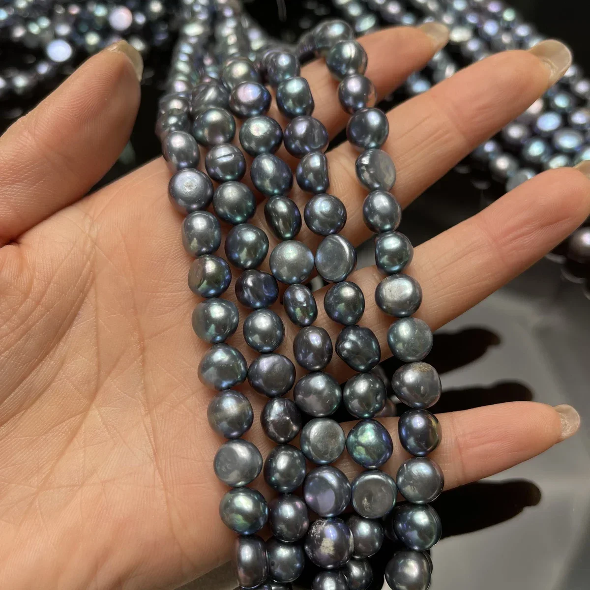 Natural Freshwater Pearl Strand Loose Beads - 4A Premium 10-11mm White round Freshwater