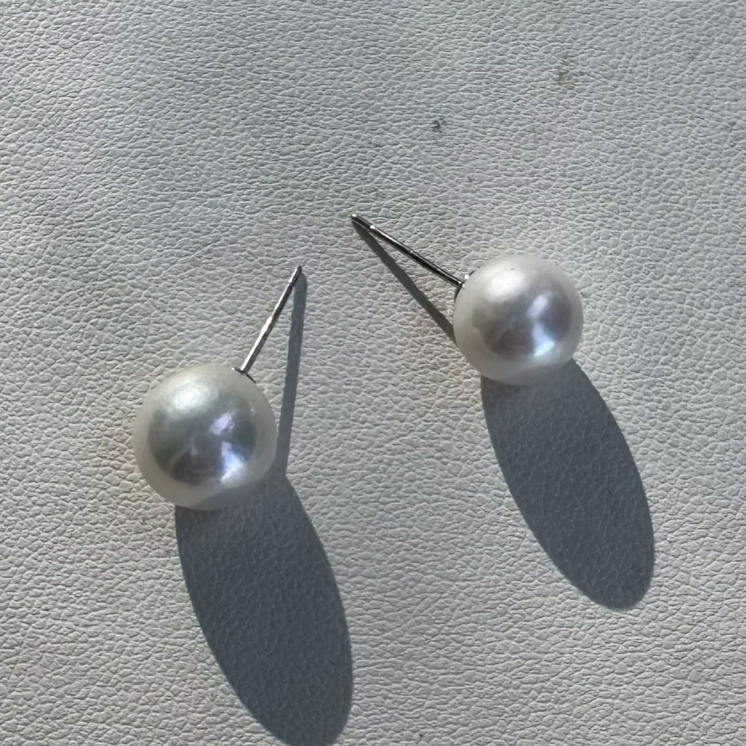 Akoya Pearl Stud Earrings Sterling Silver - Gorgeous jewelry earrings AAAA 9-10-11mm natural