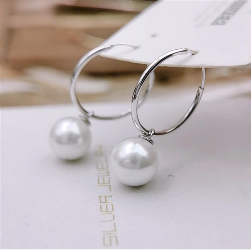 Akoya Pearl Stud Earrings Sterling Silver - SOMILIA S925 Sterling Silver Japan Pearl