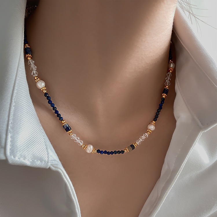 Baroque Pearl Pendant Necklace Gold - New Design 100% Natural Freshwater Pearl