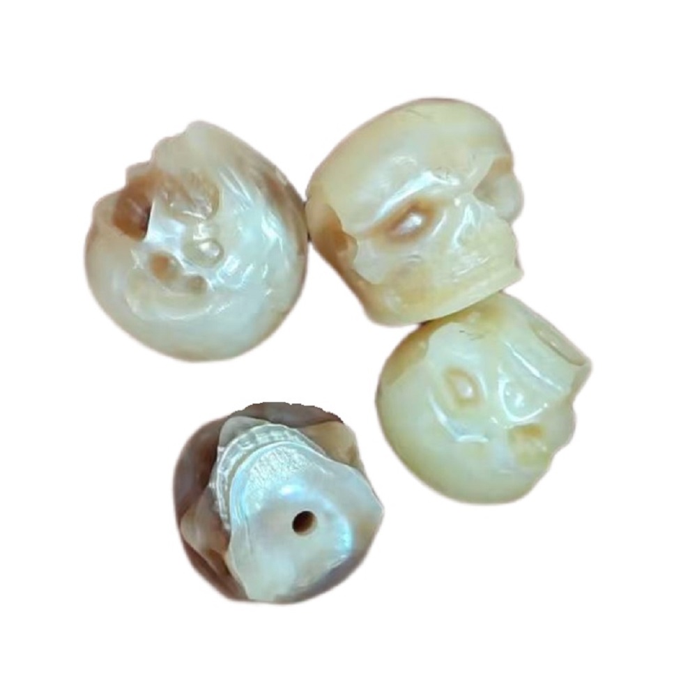 Freshwater Cultured Pearl Necklace 8-9Mm - 5 pcs Natural cultured pearl carving