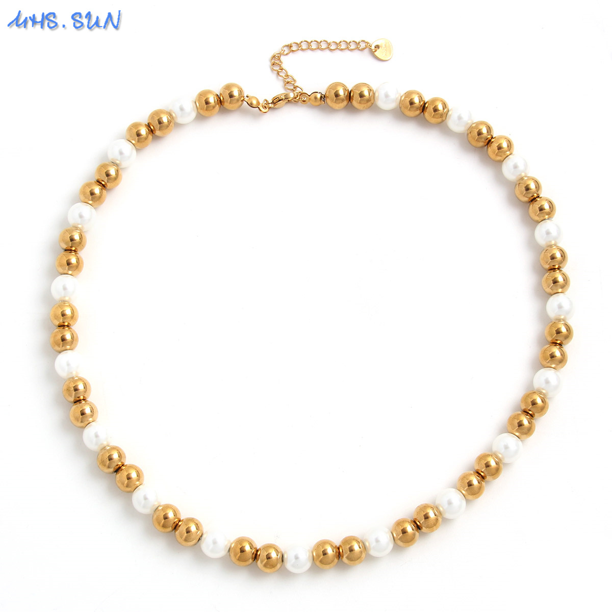 MHS.SUN Luxury 4/6/8/10MM Pear - огляд і ціна Baroque Pearl Pendant Necklace Gold
