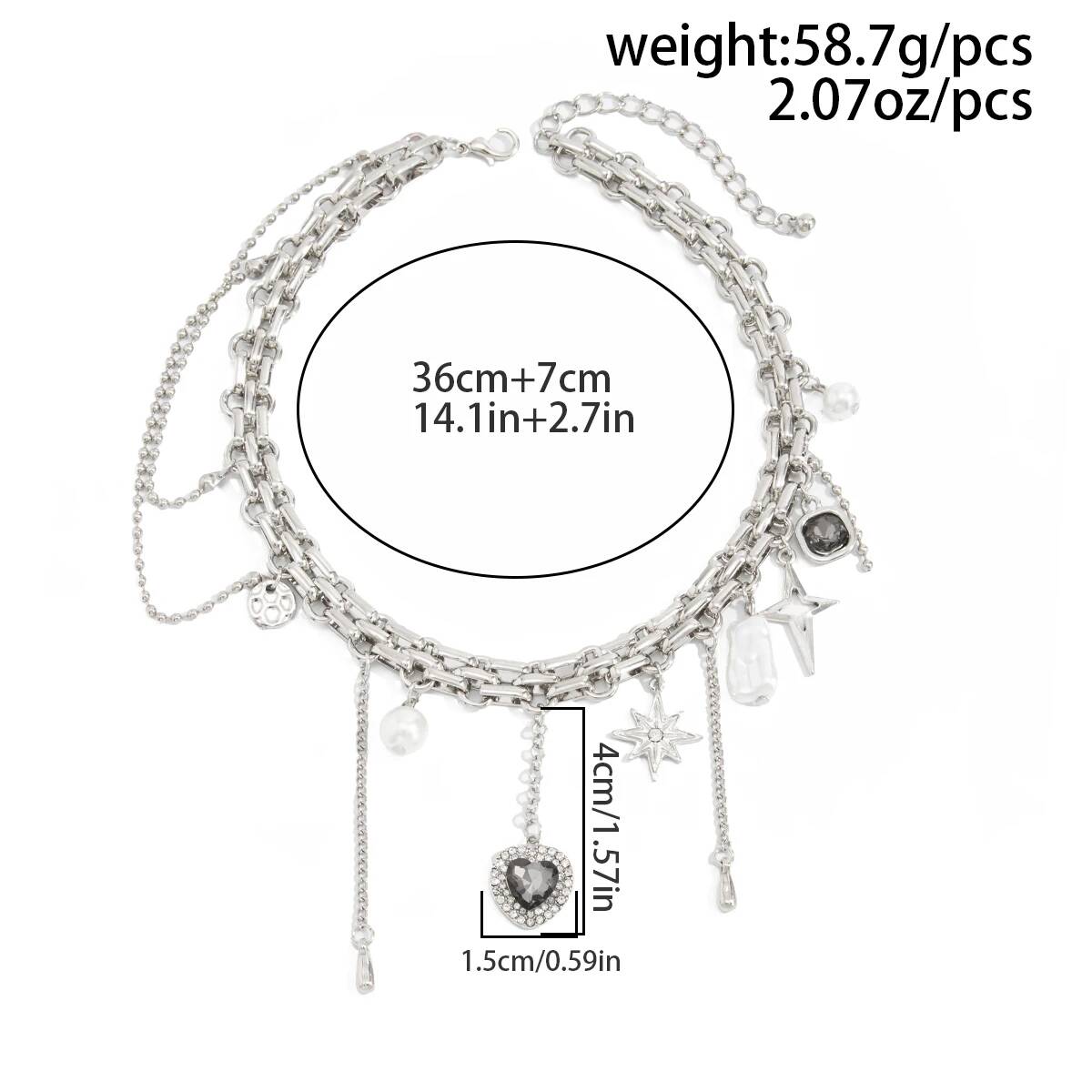 Ingemark Elegant Imitation Pea - огляд і ціна Silver Bead Clasps For Pearl Necklace