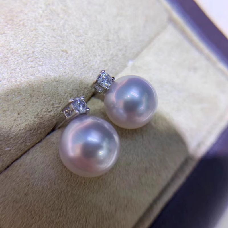 Gorgeous AAAA+ 8-9 mm Japanese - огляд і ціна Akoya Pearl Stud Earrings Sterling Silver