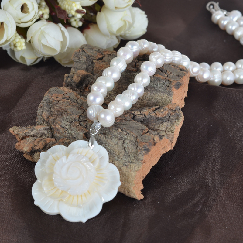 8-9mm Cultured Freshwater Natu - огляд і ціна Freshwater Cultured Pearl Necklace 8-9Mm