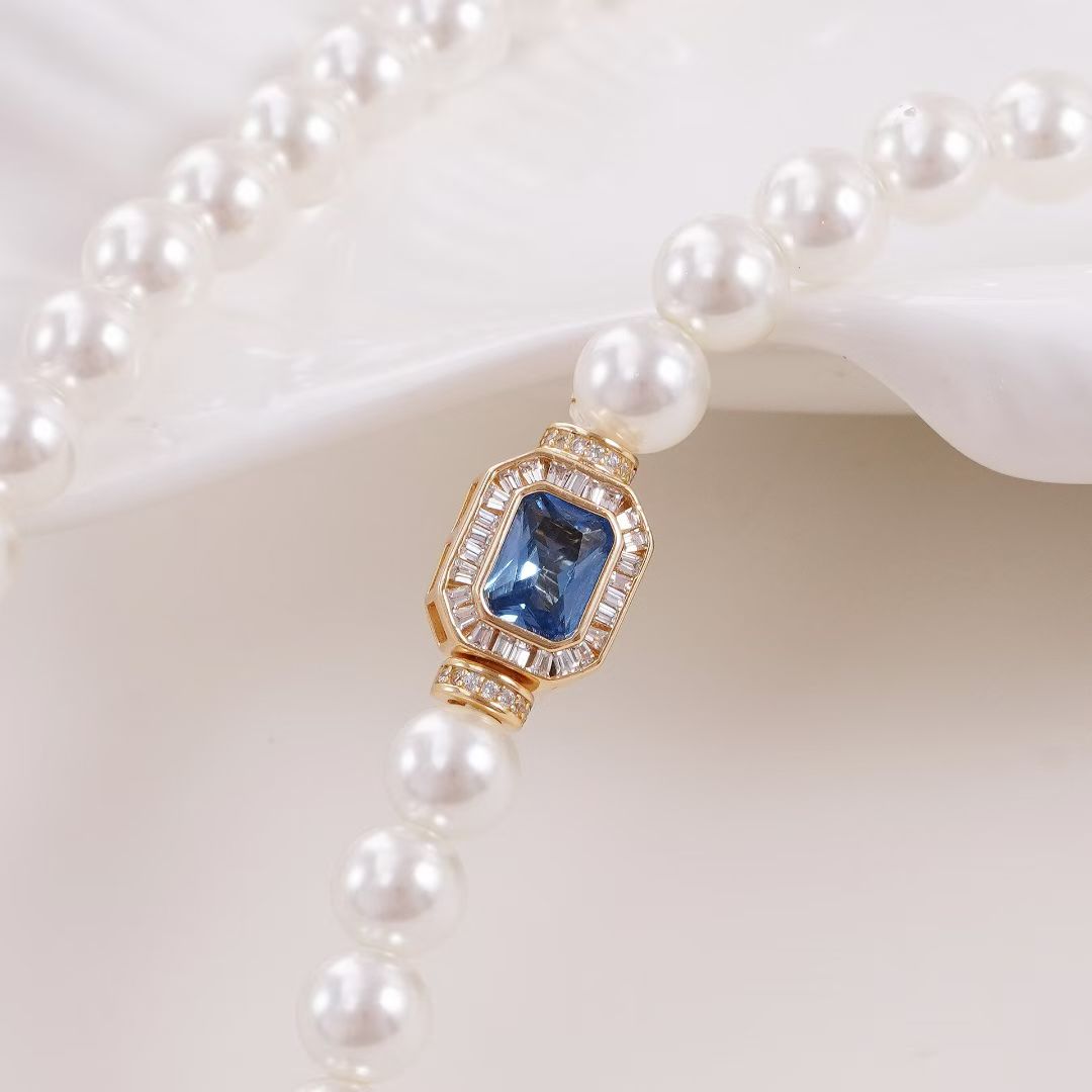 S925 Sterling Silver Necklace  - огляд і ціна Silver Bead Clasps For Pearl Necklace