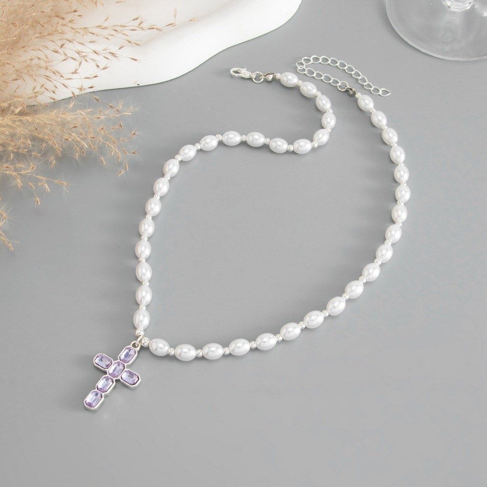 Fashion Cross Pendant Pendant  - огляд і ціна Silver Bead Clasps For Pearl Necklace