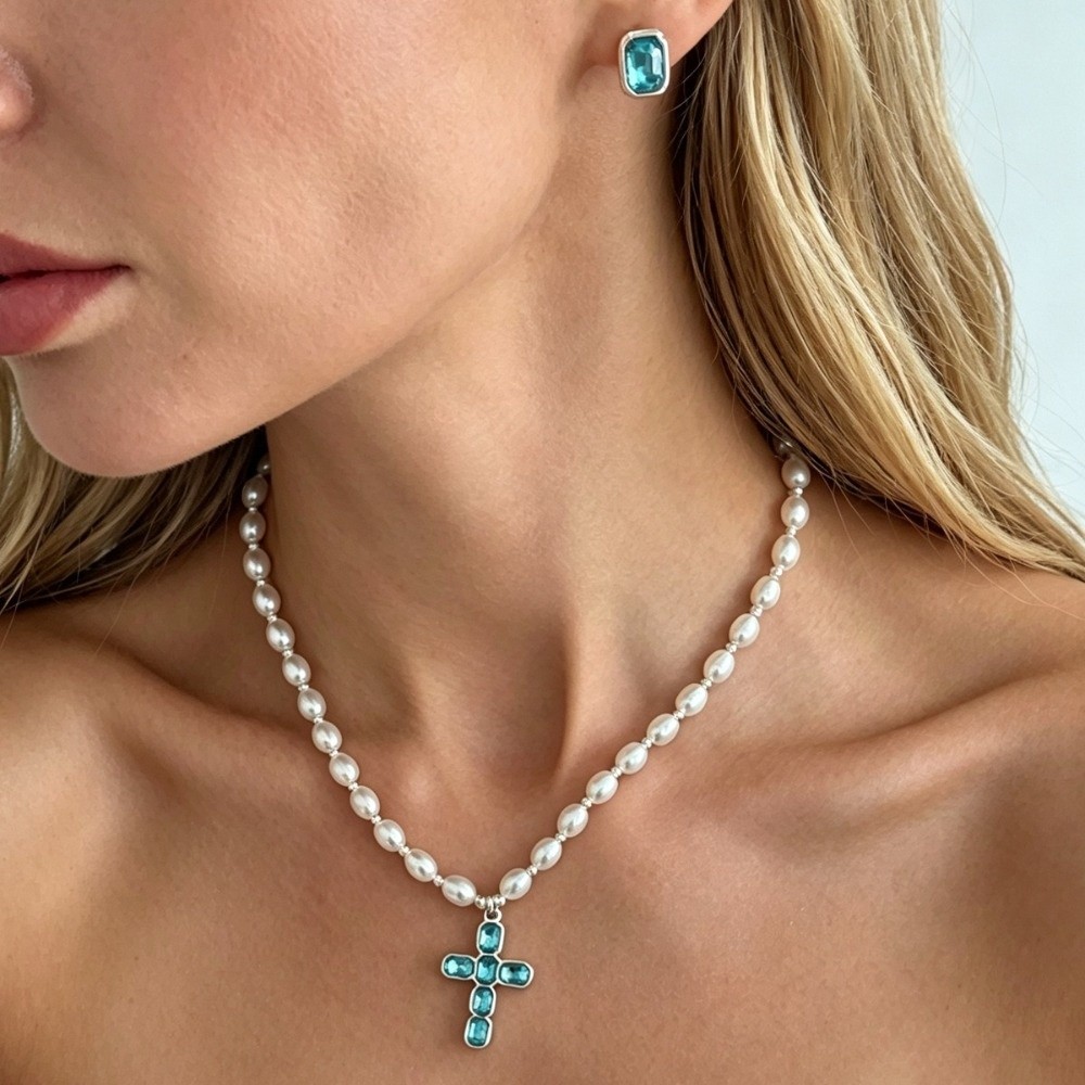 Fashion Cross Pendant Pendant  - огляд і ціна Silver Bead Clasps For Pearl Necklace