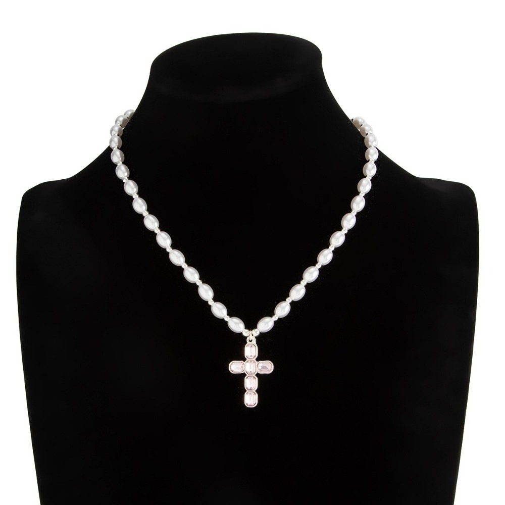 New Cross Pendant Pendant Neck - огляд і ціна Silver Bead Clasps For Pearl Necklace