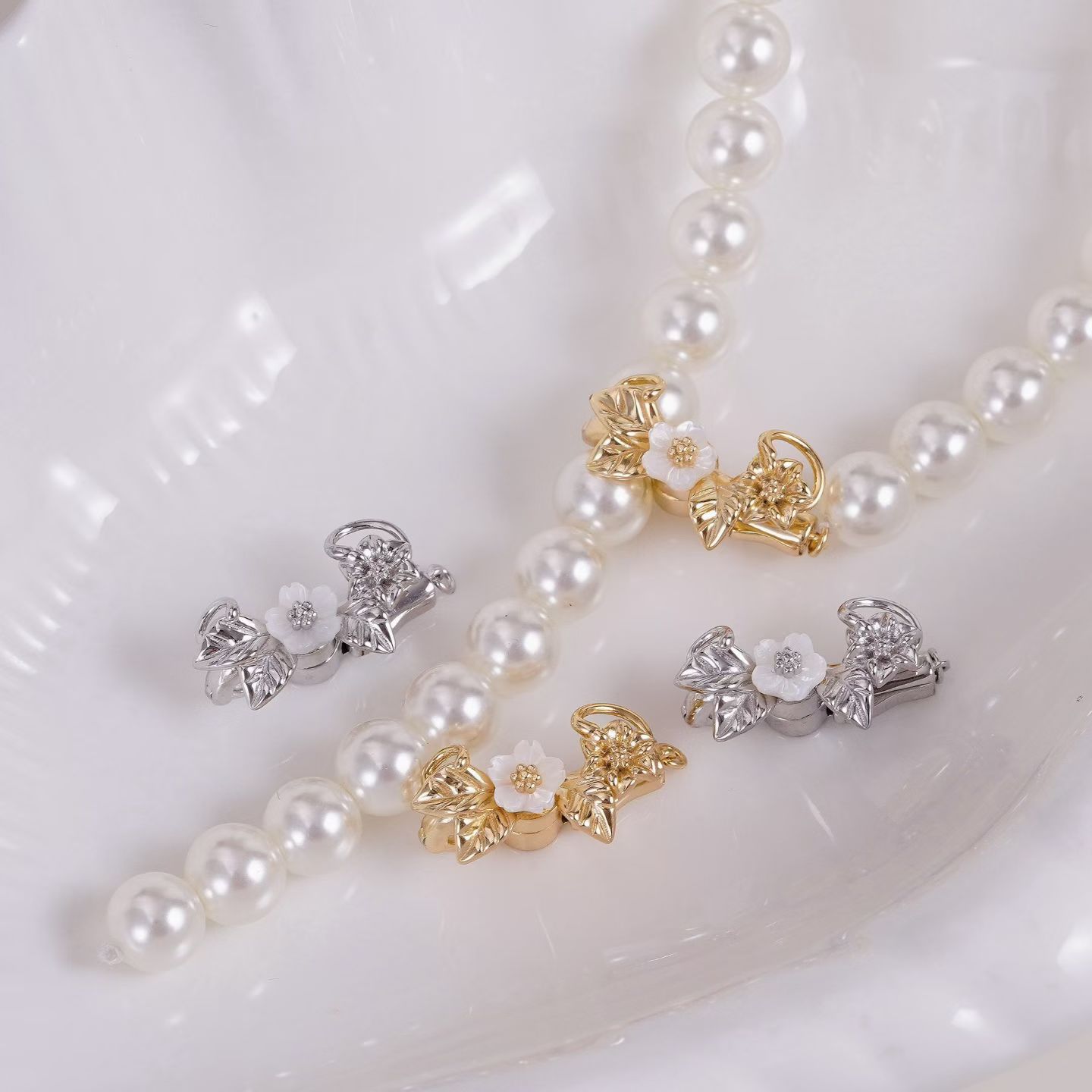 Magnetic S925 Sterling Silver  - огляд і ціна Silver Bead Clasps For Pearl Necklace