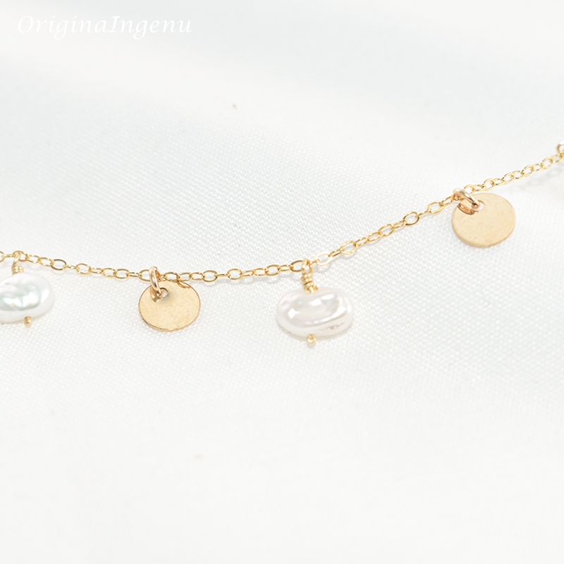 Natural Baroque Pearl Necklace - огляд і ціна Baroque Pearl Pendant Necklace Gold
