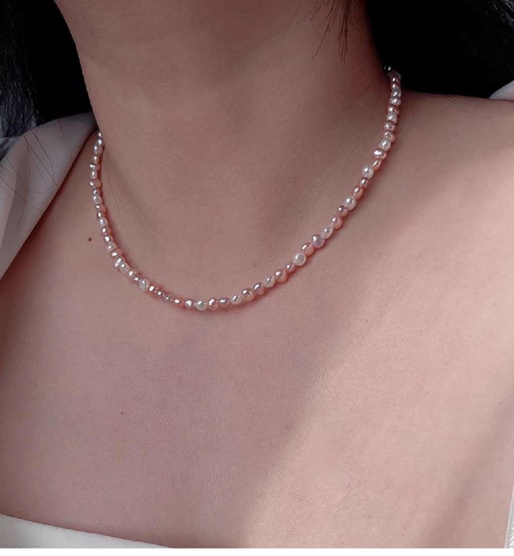 AAA S925 Silver Candy Natural  - огляд і ціна Baroque Pearl Pendant Necklace Gold