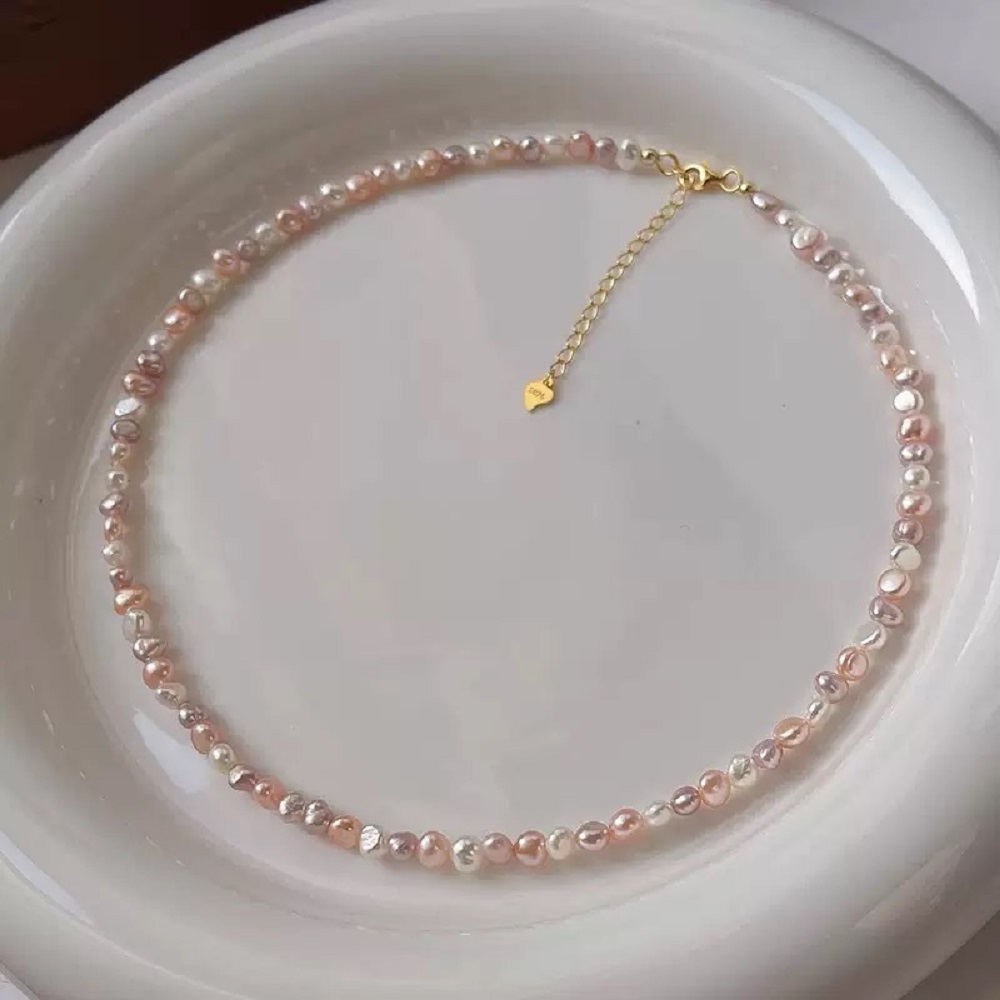 AAA S925 Silver Candy Natural  - огляд і ціна Baroque Pearl Pendant Necklace Gold