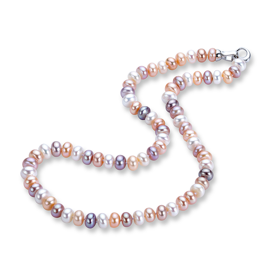 Natural Freshwater Long Pearl  - огляд і ціна Silver Bead Clasps For Pearl Necklace