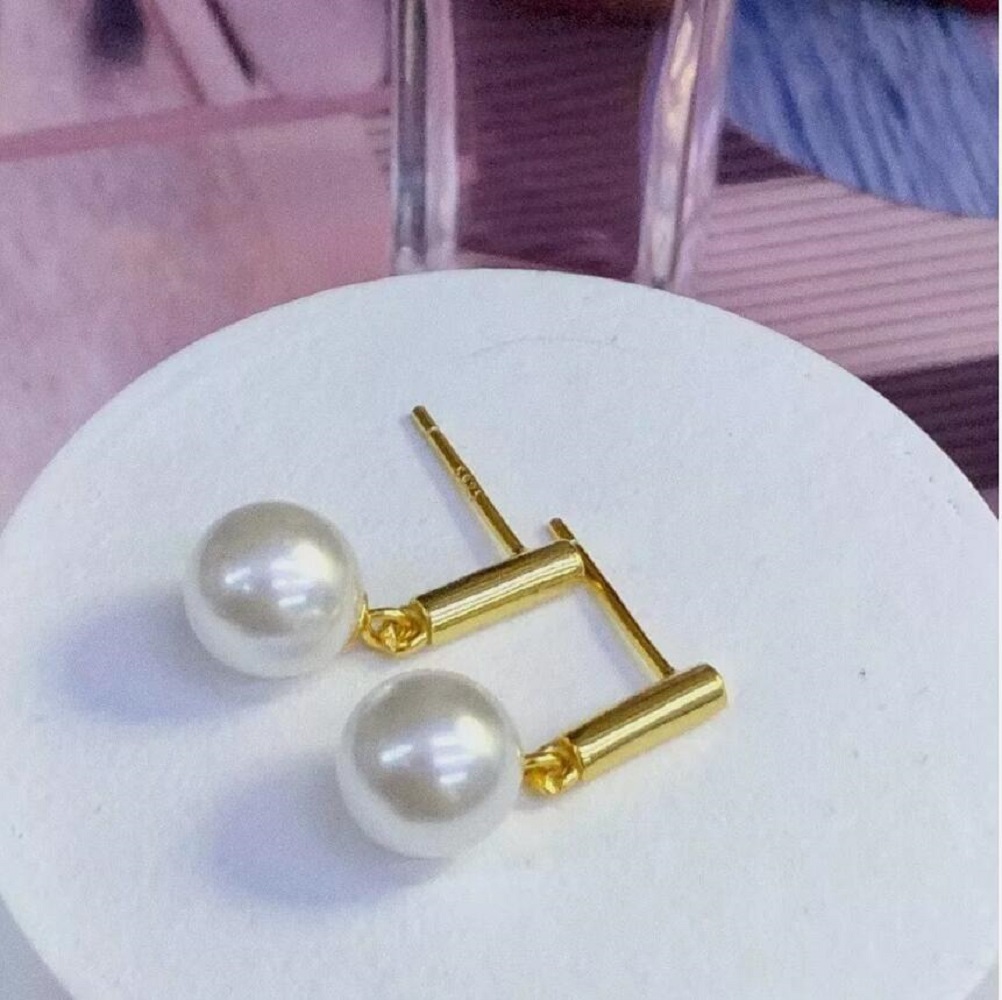 High end AAAA++++9-10mm 10-11m - огляд і ціна Akoya Pearl Stud Earrings Sterling Silver