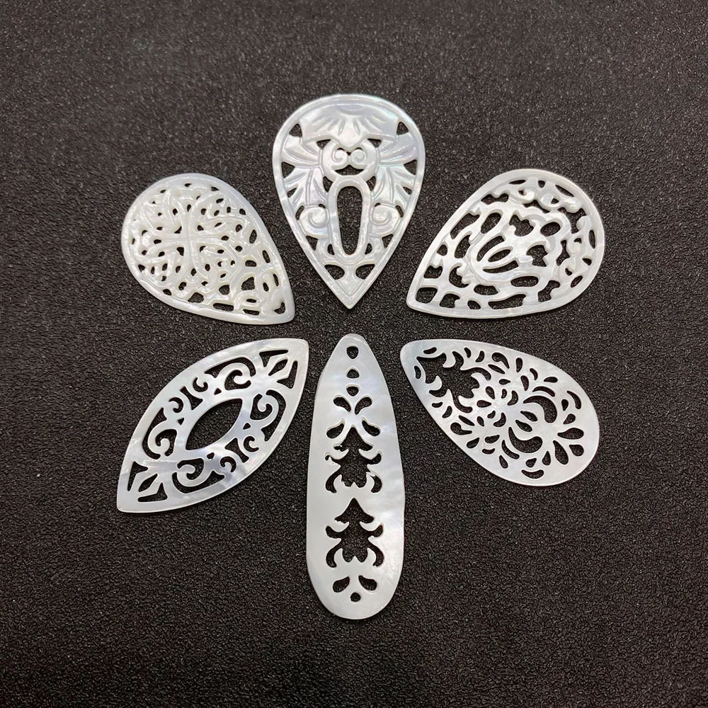Natural Mother-of-pearl Pendan - огляд і ціна Mother Of Pearl Shell Pendant Necklace