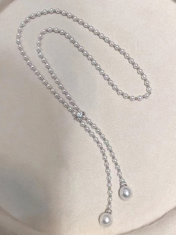 Designer Sweater Chain 60cm Lo - огляд і ціна Silver Bead Clasps For Pearl Necklace