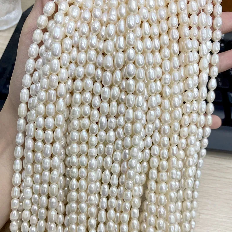 Wholesale Middle Quality 5-6mm - огляд і ціна Natural Freshwater Pearl Strand Loose Beads
