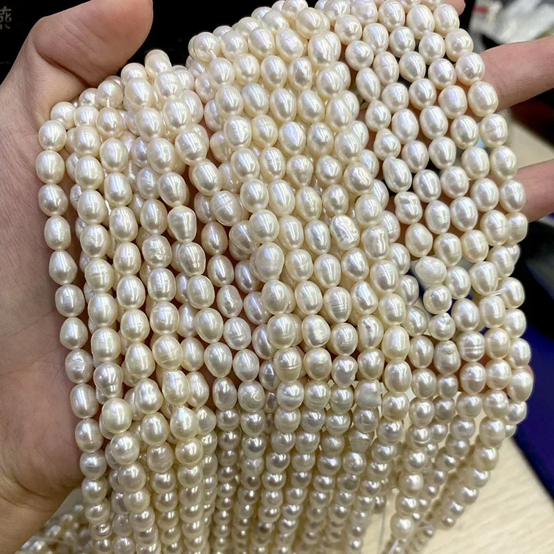 Wholesale Middle Quality 5-6mm - огляд і ціна Natural Freshwater Pearl Strand Loose Beads
