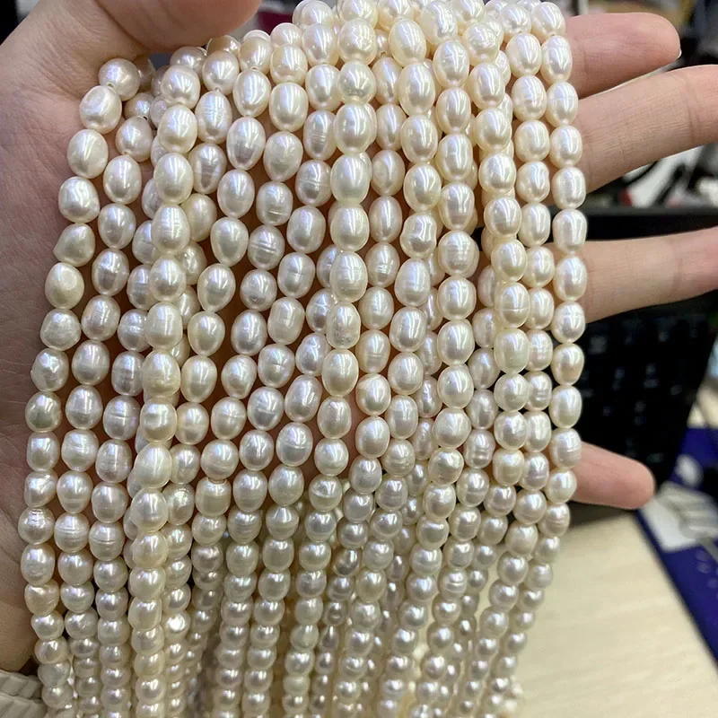 Wholesale Middle Quality 5-6mm - огляд і ціна Natural Freshwater Pearl Strand Loose Beads