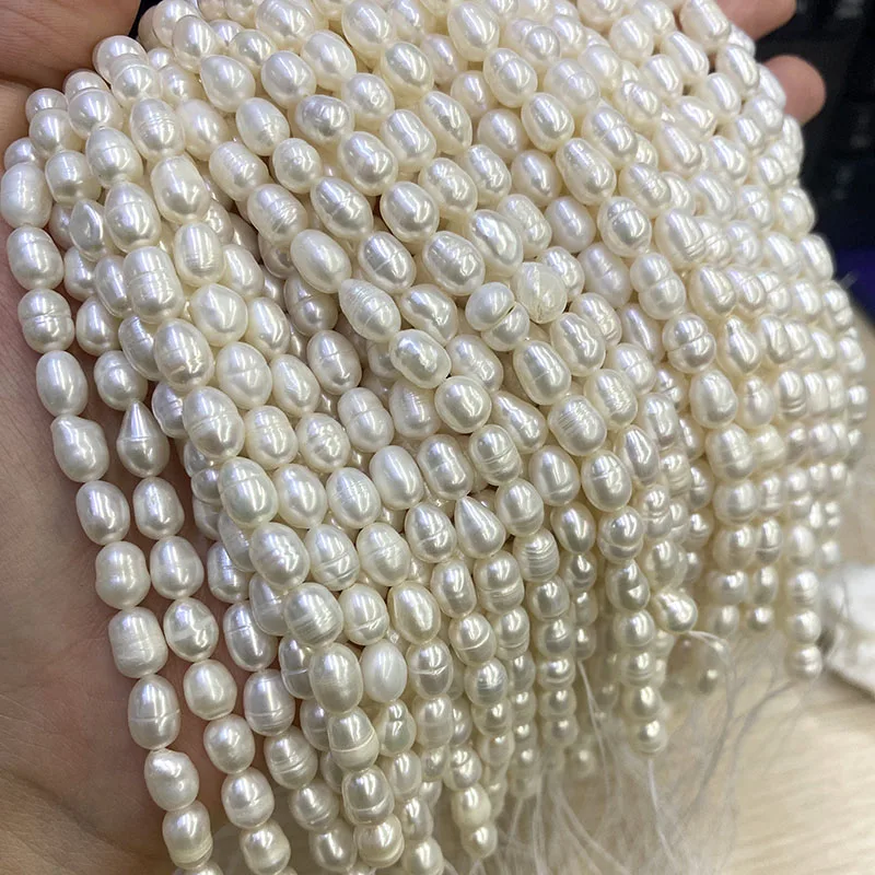 Wholesale Middle Quality 5-6mm - огляд і ціна Natural Freshwater Pearl Strand Loose Beads