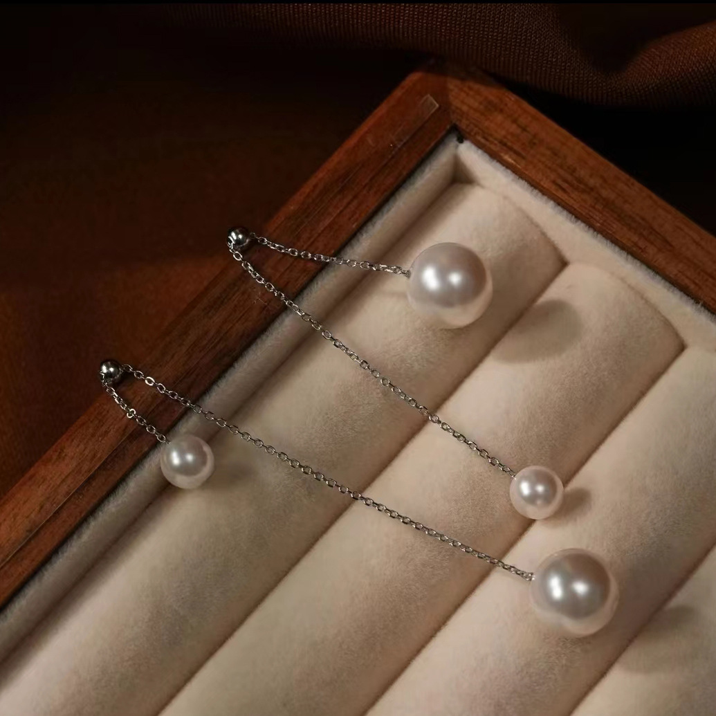 Japan akoya HUGE AAAA 8-9mm 9- - огляд і ціна Akoya Pearl Stud Earrings Sterling Silver