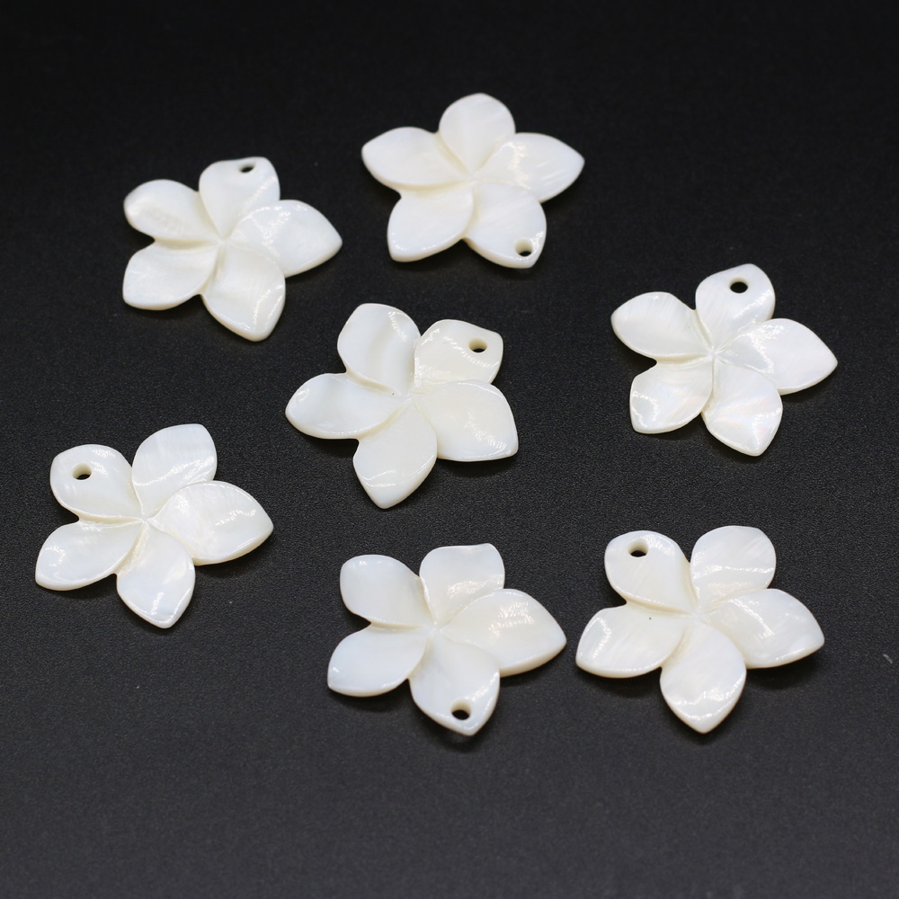 5pcs Natural Flower White Flow - огляд і ціна Mother Of Pearl Shell Pendant Necklace