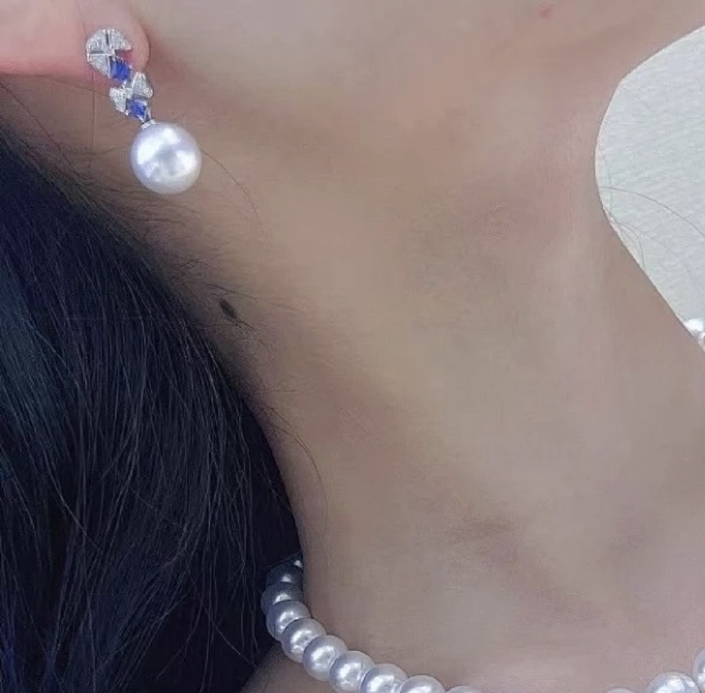 Charming Japanese Pearl AAAA9- - огляд і ціна Akoya Pearl Stud Earrings Sterling Silver