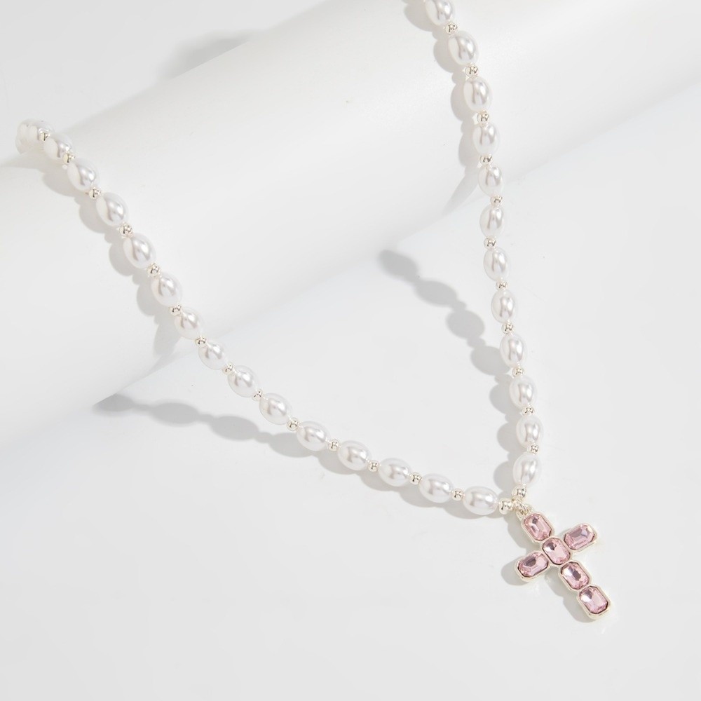 Fashion Cross Pendant Pendant  - огляд і ціна Silver Bead Clasps For Pearl Necklace