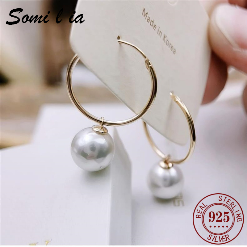 SOMILIA S925 Sterling Silver J - огляд і ціна Akoya Pearl Stud Earrings Sterling Silver