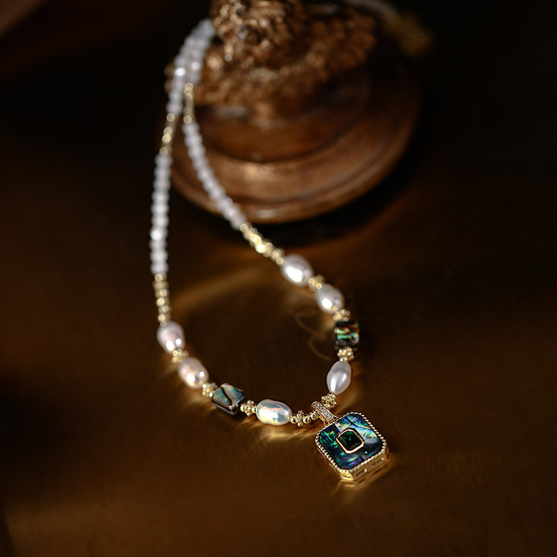 New Arrival Luxury Beauty Pend - огляд і ціна Baroque Pearl Pendant Necklace Gold