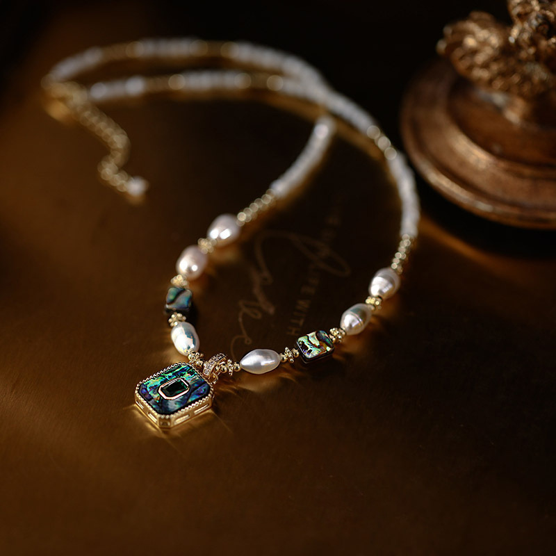 New Arrival Luxury Beauty Pend - огляд і ціна Baroque Pearl Pendant Necklace Gold