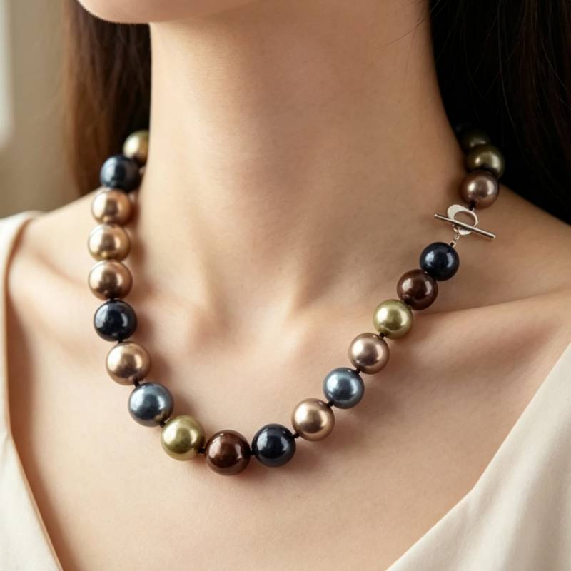 Huge 12mm Multicolor Round Sou - огляд і ціна Mother Of Pearl Shell Pendant Necklace