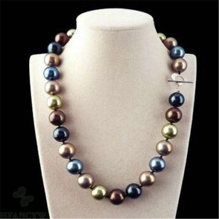 Huge 12mm Multicolor Round Sou - огляд і ціна Mother Of Pearl Shell Pendant Necklace