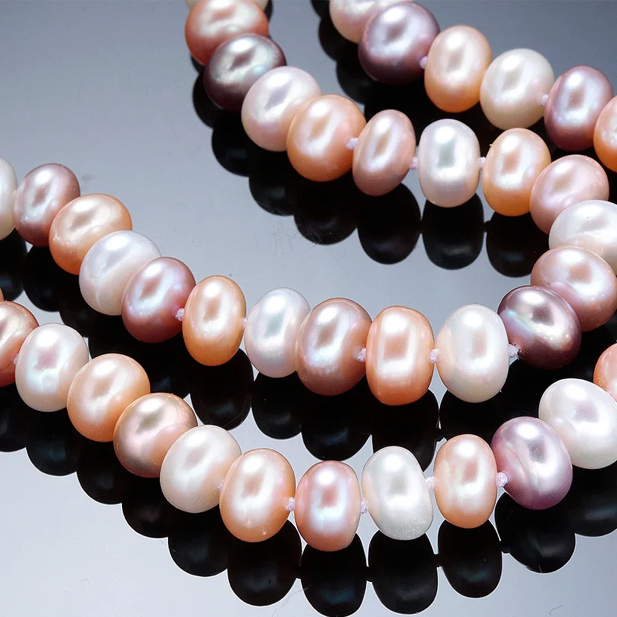 YWYC 7-10mm Bread Bead Freshwa - огляд і ціна Silver Bead Clasps For Pearl Necklace