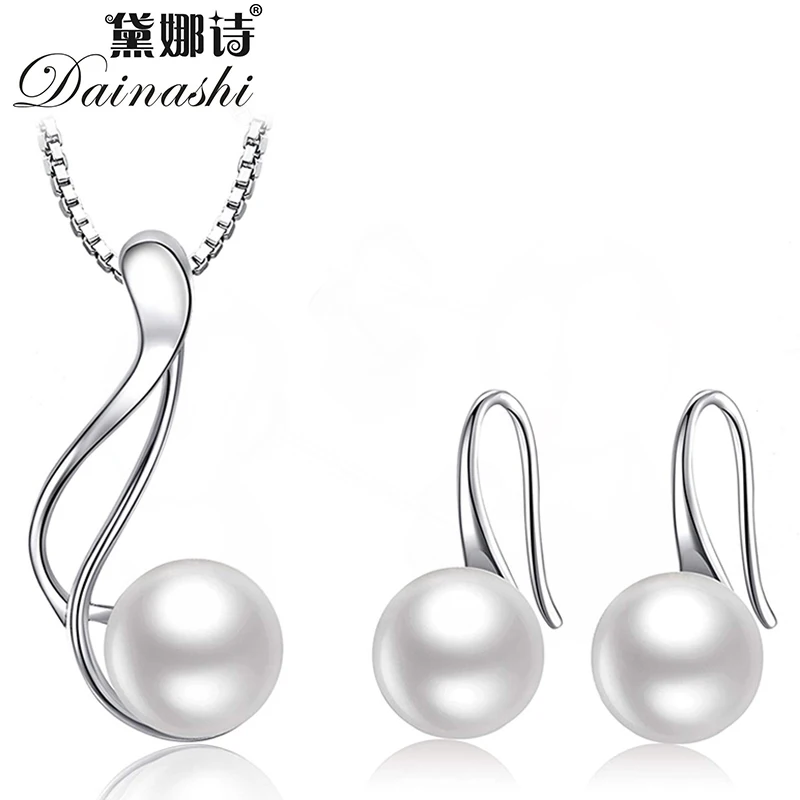 Dainashi Elegant 925 Sterling  - огляд і ціна Freshwater Cultured Pearl Necklace 8-9Mm