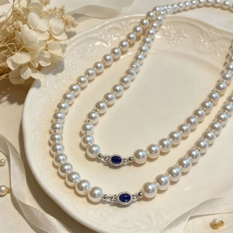 Women Freshwater Cultured Pear - огляд і ціна Silver Bead Clasps For Pearl Necklace