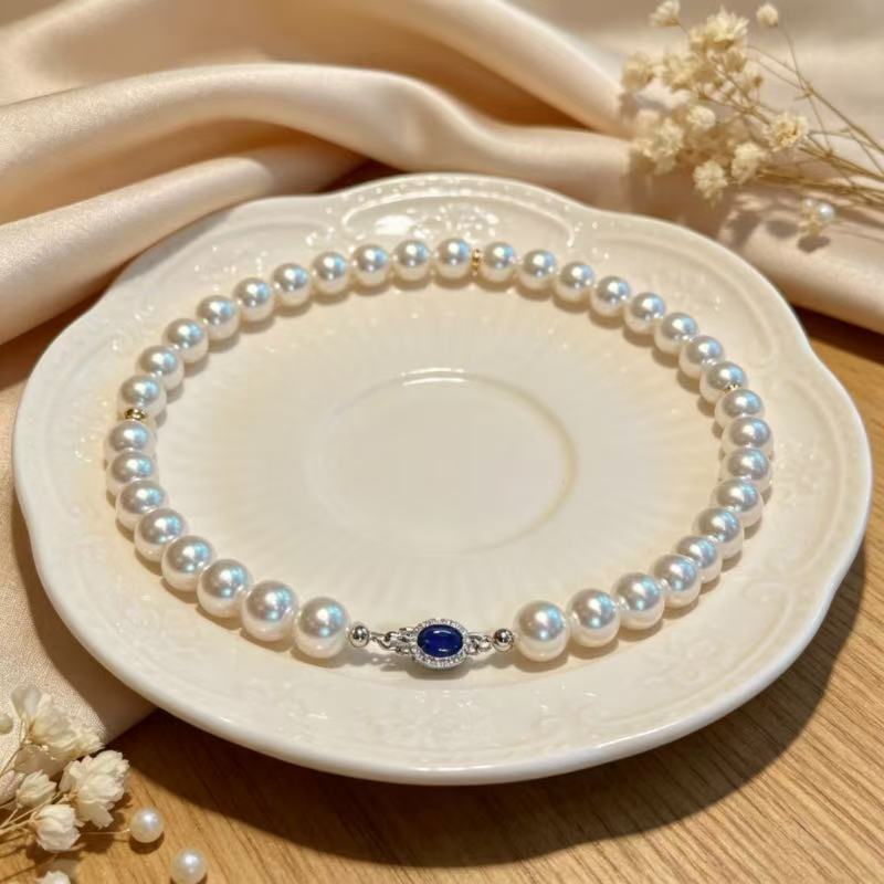 Women Freshwater Cultured Pear - огляд і ціна Silver Bead Clasps For Pearl Necklace