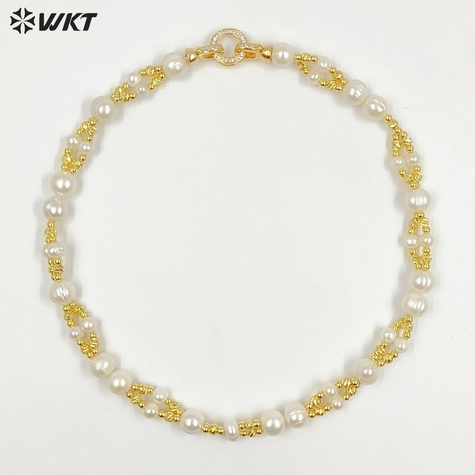 WT-JN376 WKT Versatile Advance - огляд і ціна Baroque Pearl Pendant Necklace Gold