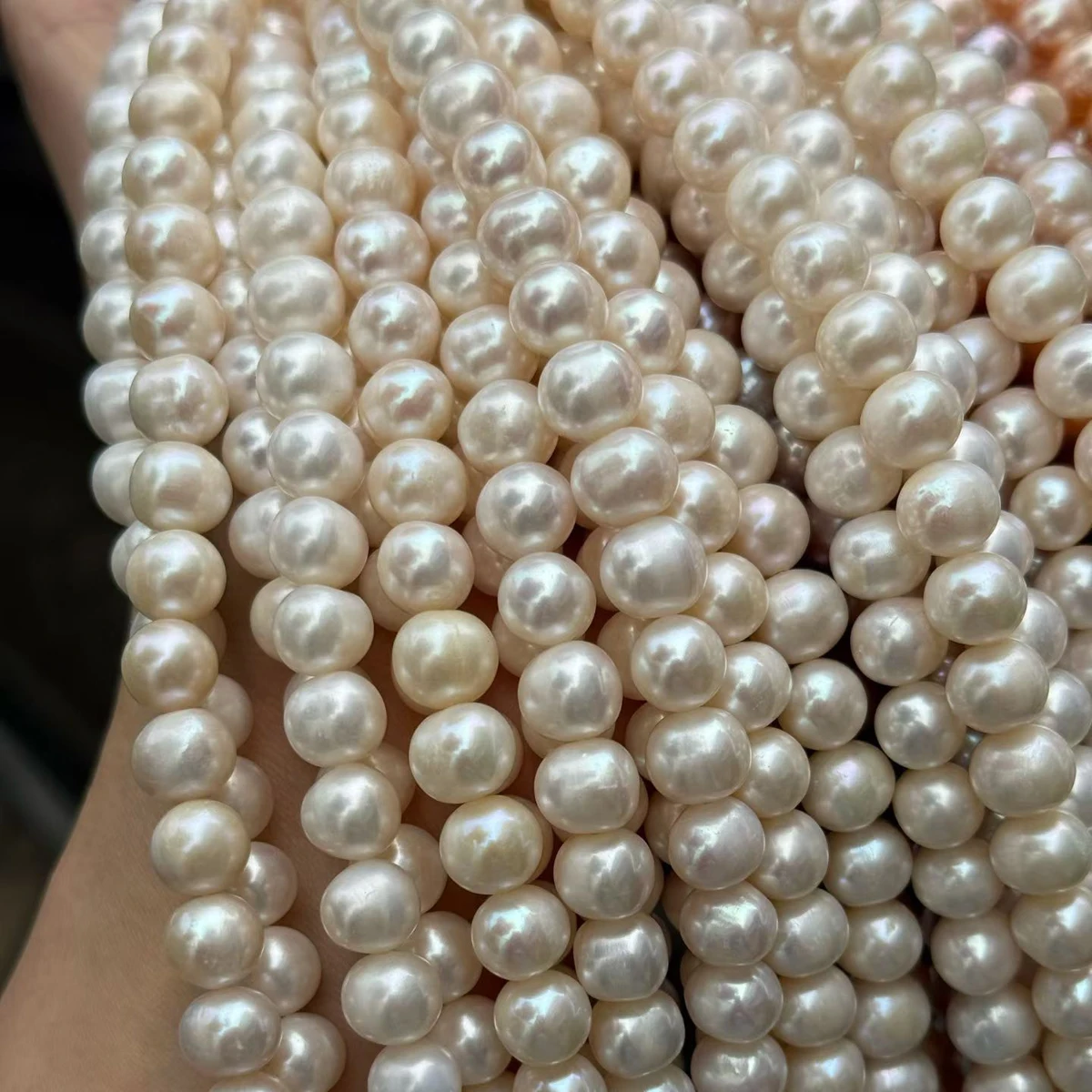 8-9mm AAAA Natural Freshwater  - огляд і ціна Freshwater Cultured Pearl Necklace 8-9Mm
