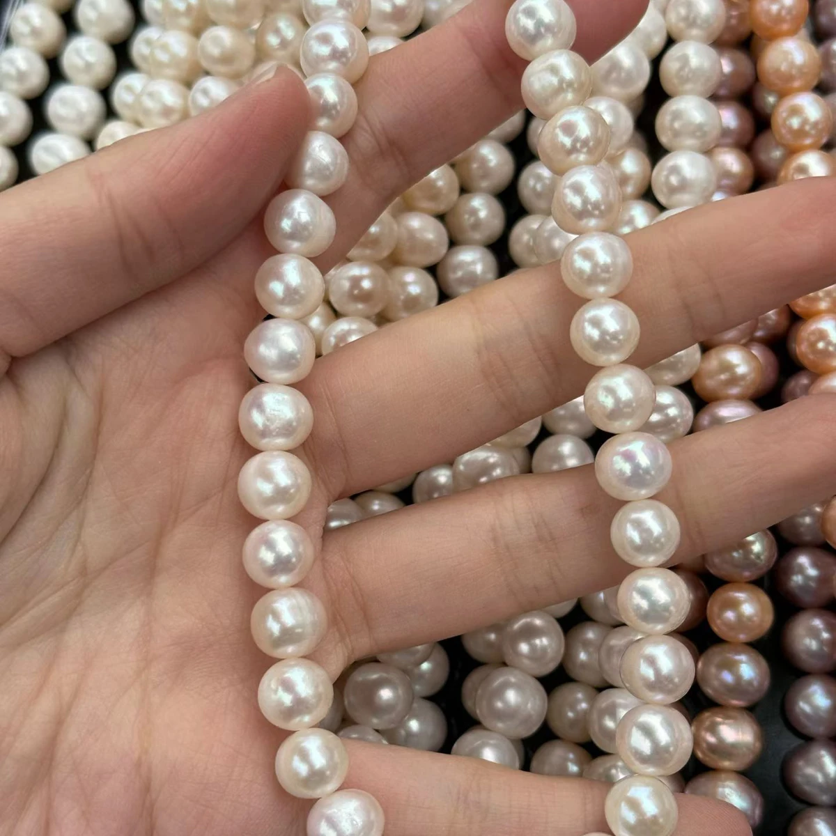 8-9mm AAAA Natural Freshwater  - огляд і ціна Freshwater Cultured Pearl Necklace 8-9Mm
