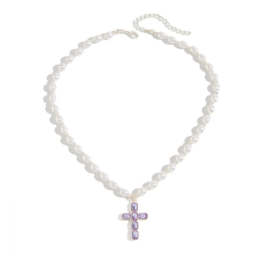 Fashion Cross Pendant Pendant  - огляд і ціна Silver Bead Clasps For Pearl Necklace
