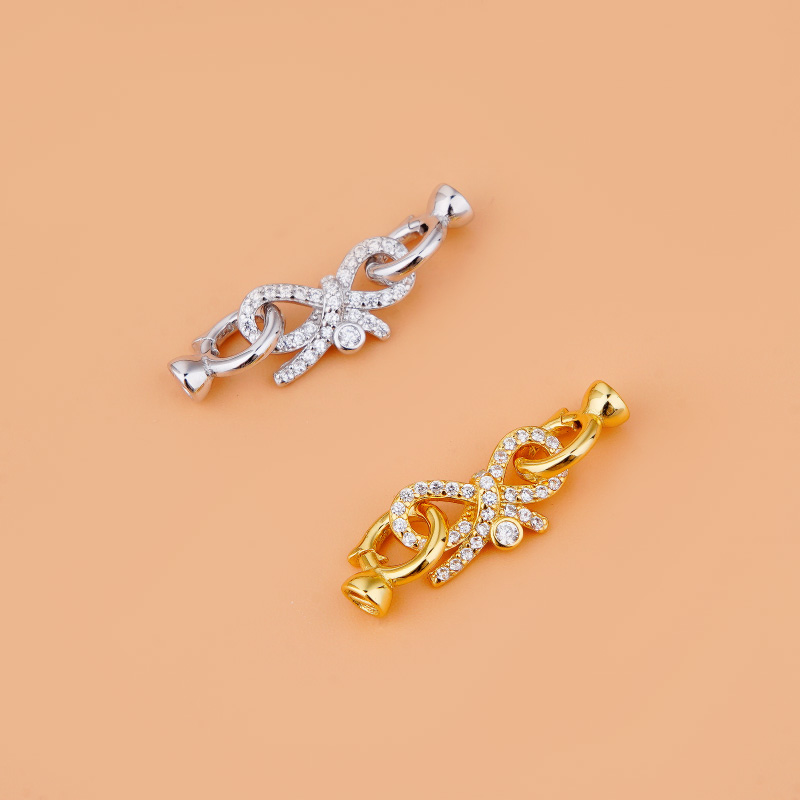 S925 Sterling silver jewelry L - огляд і ціна Silver Bead Clasps For Pearl Necklace