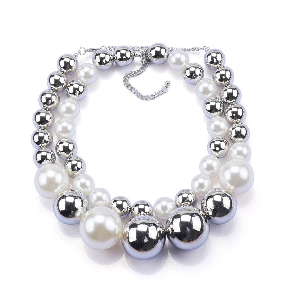 2026 New Fashion Double Layer  - огляд і ціна Silver Bead Clasps For Pearl Necklace