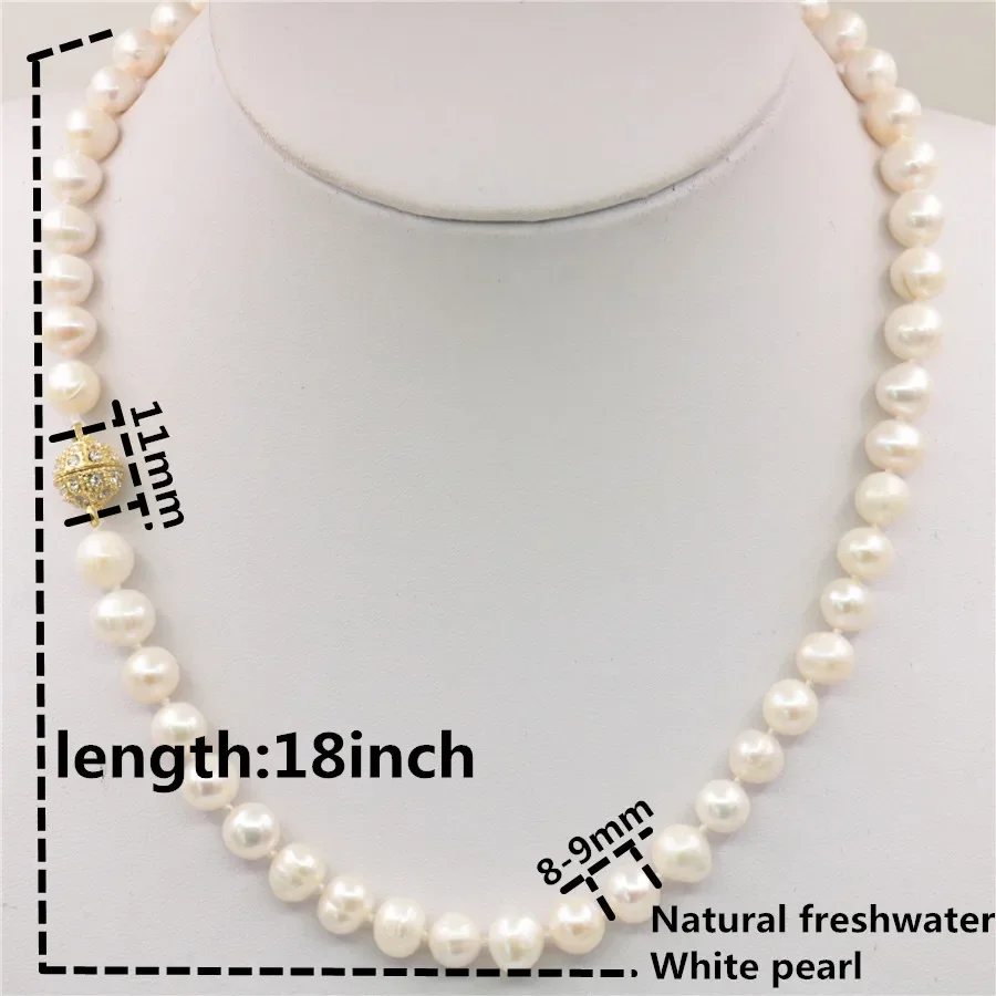 Hot New Charming Beautiful Fas - огляд і ціна Freshwater Cultured Pearl Necklace 8-9Mm