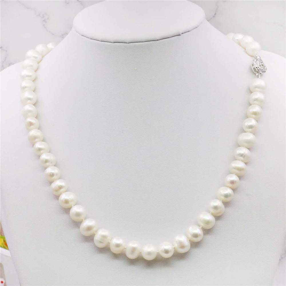 Charming! 8-9mm White Akoya Cu - огляд і ціна Freshwater Cultured Pearl Necklace 8-9Mm