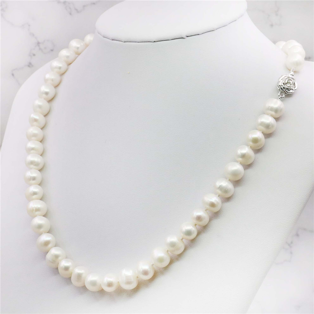 Charming! 8-9mm White Akoya Cu - огляд і ціна Freshwater Cultured Pearl Necklace 8-9Mm