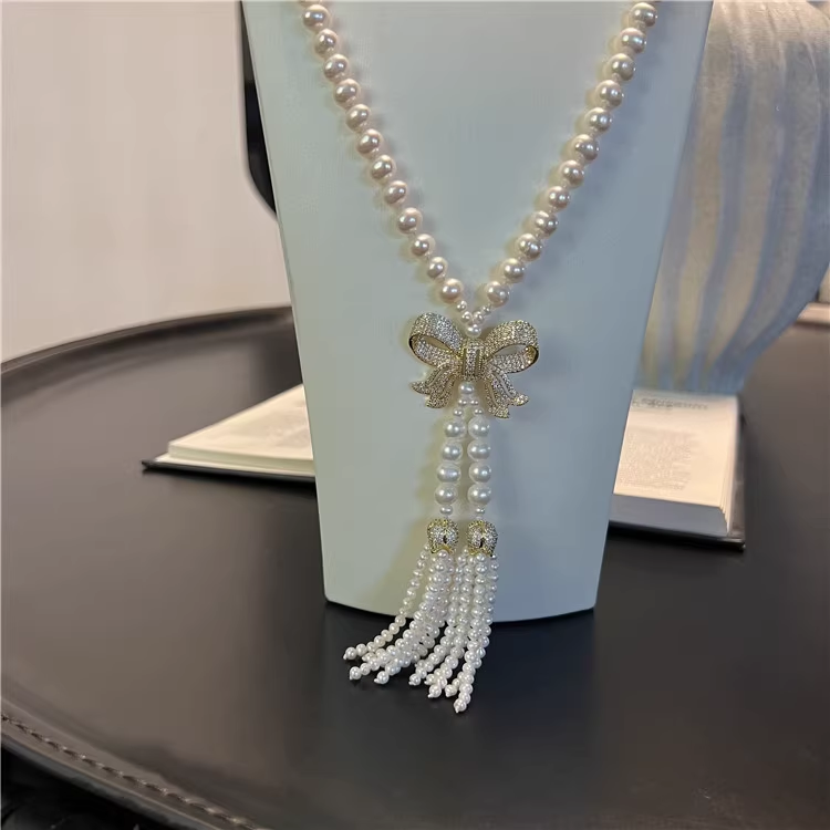 31'' 8-9mm White Fresh water c - огляд і ціна Freshwater Cultured Pearl Necklace 8-9Mm