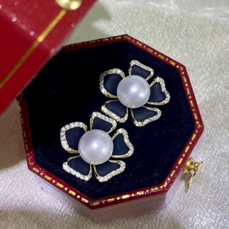Elegant AAAAA Japan Akoya 8-9m - огляд і ціна Akoya Pearl Stud Earrings Sterling Silver