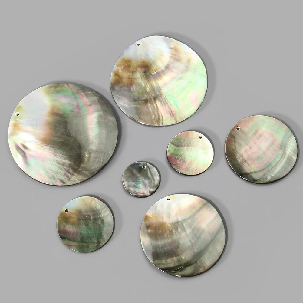 2PC 10--60mm Natural Polishing - огляд і ціна Mother Of Pearl Shell Pendant Necklace